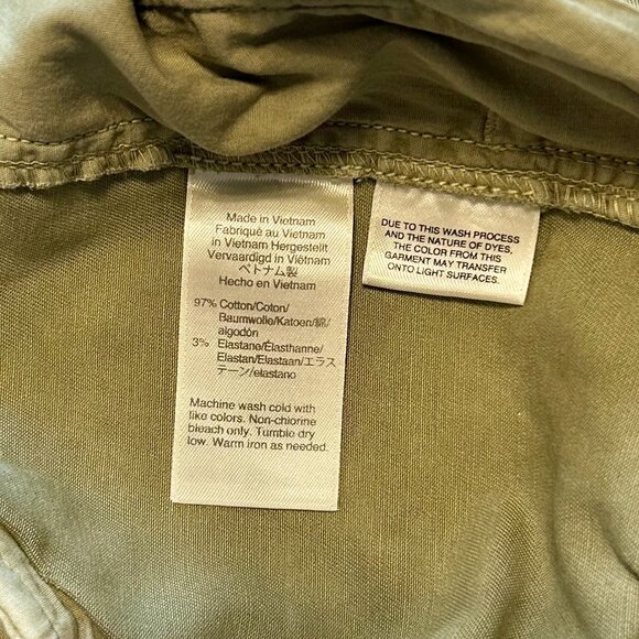 J. CREW OLIVE GREEN TWILL SHORTS SZ 10 - Picture 4 of 4